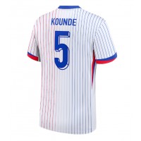 Maglie da calcio Francia Jules Kounde #5 Seconda Maglia Europei 2024 Manica Corta